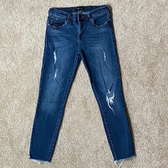 STS Blue Denim - STS Blue Emma Crop Medium Wash Skinny Jeans